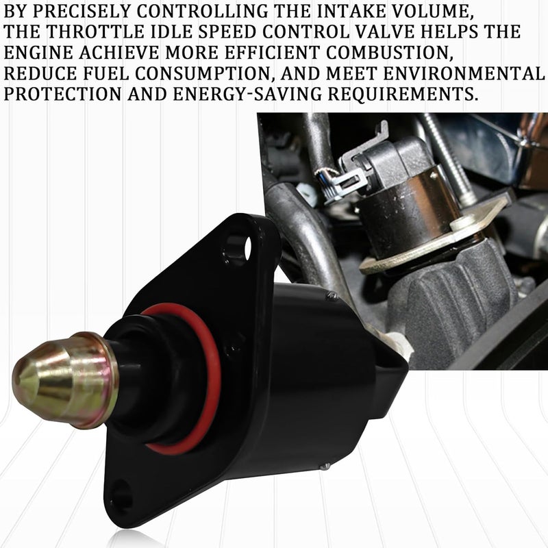 SamWinGear Idle Air Control Valve Sensor Idle Speed Control Valve, Throttle Response Controller Stepper Motor IAC Valves OEM #90380 10526 Compatible with King Kong Idle Motor Idle Speed (Black) - Image 5
